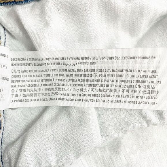 Abercrombie & Fitch Vintage Straight High Rise Jeans Size 29 Curve Love Raw Hem - Picture 10 of 11